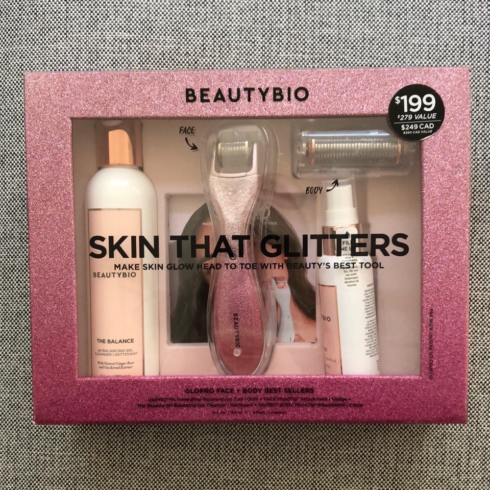 BeautyBio Skin That Glitters Microneedling Gift Set